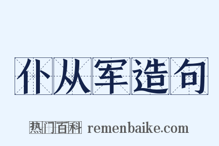 仆从军造句是什么意思的图片